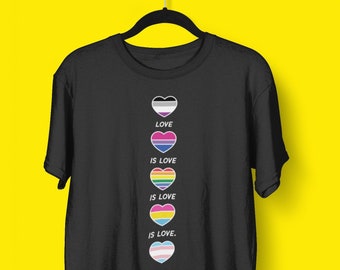 LGBT Love is Love Shirt LGBTQ Shirt: Pride shirt for women pride shirt men, lgbt pride t-shirt, lesbian gay bi asexual trans pansexual pride