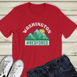 Red for Ed Shirt Washington Shirt Mountains Unisex: RedForEd, Teacher Walkout Strike, Washington Teacher Protest, Washington Red for Ed Tee