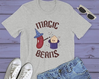 Magic Beans Cute Vegetarian Protein Vegan Unisex Shirt : vegan shirt, beans shirt, chickpeas tshirt, funny vegan gift, gift for vegetarian