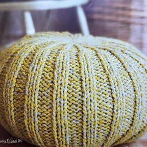 Decorative Chunky Sand Fleck Pouffe Digital Pattern.
