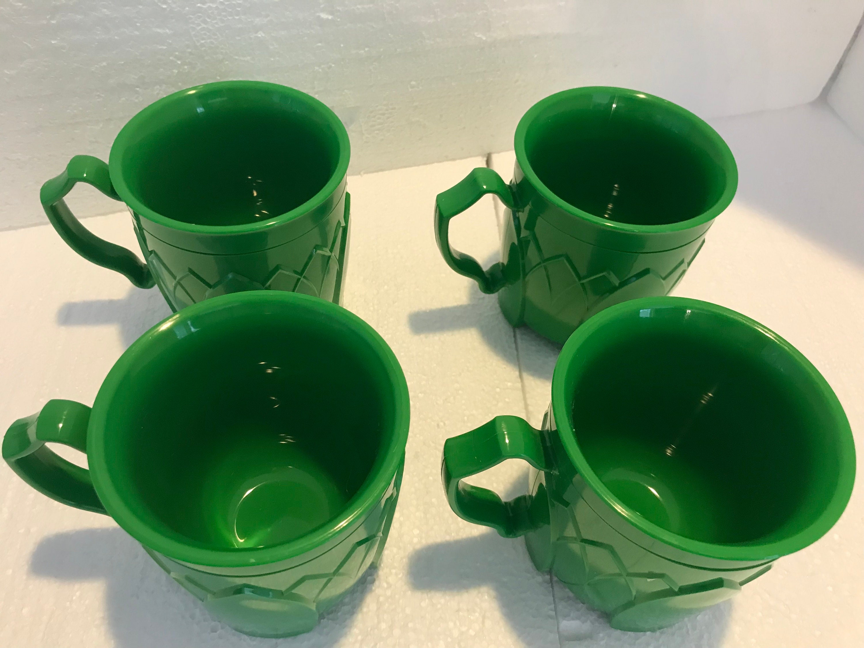 4 New Vintage Fenwick by Carlisle Dinex 8oz Insulated Mug Coffee Cup