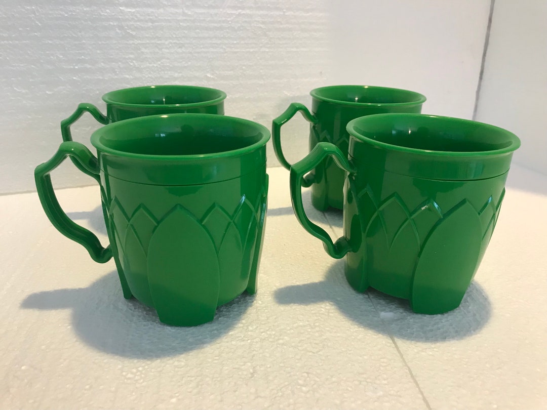 4 New Vintage Fenwick by Carlisle Dinex 8oz Insulated Mug Coffee Cup