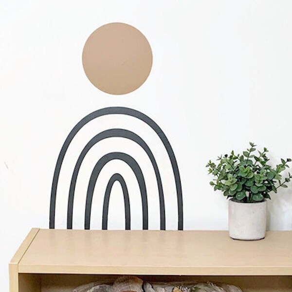 Rainbow Wall Decal Etsy Canada