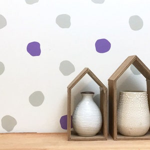 Polka Dot Wall Decals / Modern Wall Stickers, Kids Room Wall Art, Nursery Decor, Scandinavian Home Decor, Removable Wall Decor