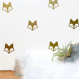Fox Wall Decals/ Nursery Art Fox/ Fox Vinyl Decals/ Woodland Decor/ Nursery Wall Decor/ Baby Wall Decal/ Murals/ FREE SHIPPING