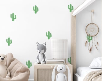 Cactus Wall Decal/ Wall Decal/ Boho Wall Decals/ Cactus Vinyl Decals/ Nursery Wall Decor/ Cactus Wall Art/ Baby Wall Decal/ FREE SHIPPING