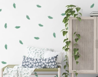 Tropical Leaf Decals/ Fern Leaf Decals/ Ferns/ Vinyl Wall Decal/ Leaf Decals/ Nursery Wall Decor/ Leaf Wall Art/ Wall Decal/ FREE SHIPPING
