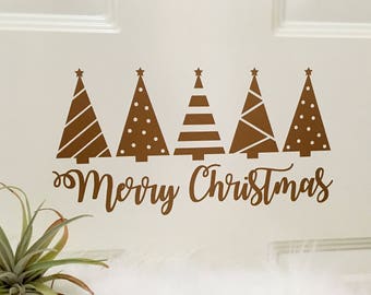 Christmas Decal/ Christmas Decor/ Vinyl Christmas Decal/ Christmas Wall Decal/ Entry Way Porch Decal/ Christmas/ FREE SHIPPING
