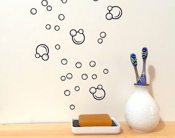 Bubble Wall Decals/ Vinyl Wall Decals/ Bubble Decals/ Bubble Outline Wall Stickers/ Kids Room Decor/ Modern Wall Decal/ FREE SHIPPING
