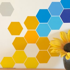 Hexagon Wall Decal Set / Honeycomb Wall Decal / Wall Decor/ Wall Decal / Hexagon Wall Decal / Wall Decals / ENVÍO GRATIS
