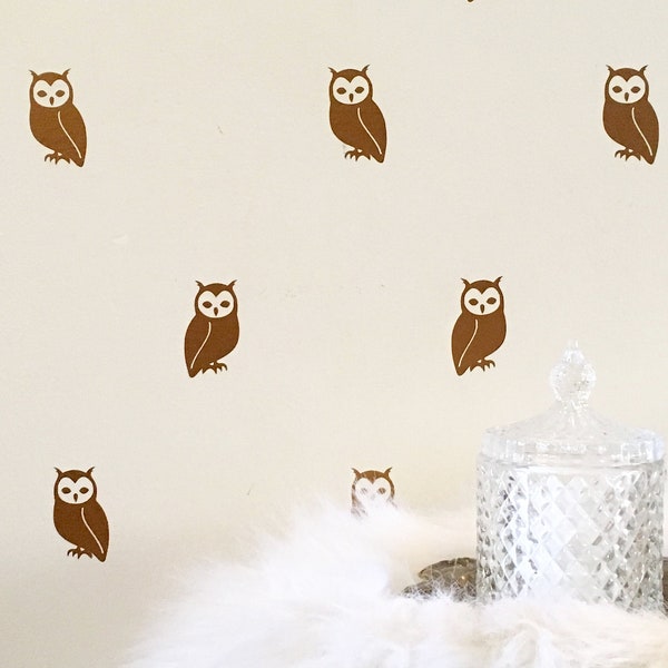 Owl Vinyl Wall Decals/ Owl Vinyl Decal/ Owl Wall Decal/ Owl Nursery Decor/ Vinyl Stickers/ Nursery Wall Decal/ Owl Decor/ FREE SHIPPING
