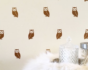 Owl Vinyl Wall Decals/ Owl Vinyl Decal/ Owl Wall Decal/ Owl Nursery Decor/ Vinyl Stickers/ Nursery Wall Decal/ Owl Decor/ FREE SHIPPING