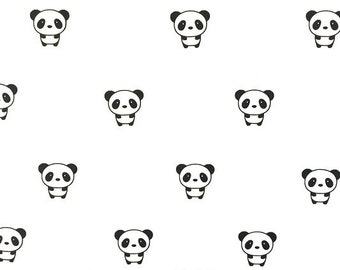 Panda Wall Decals/ Nursery Art Panda/ Panda Vinyl Decals/ Panda Decor/ Nursery Wall Decor/ Baby Wall Decal/ Murals/ Decal/ FREE SHIPPING