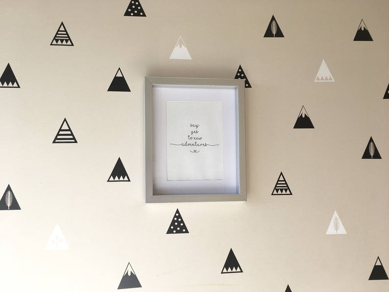 Mountain Wall Decals/ Wall Stickers/ Mountain Wall Stickers/ Etsy Canada