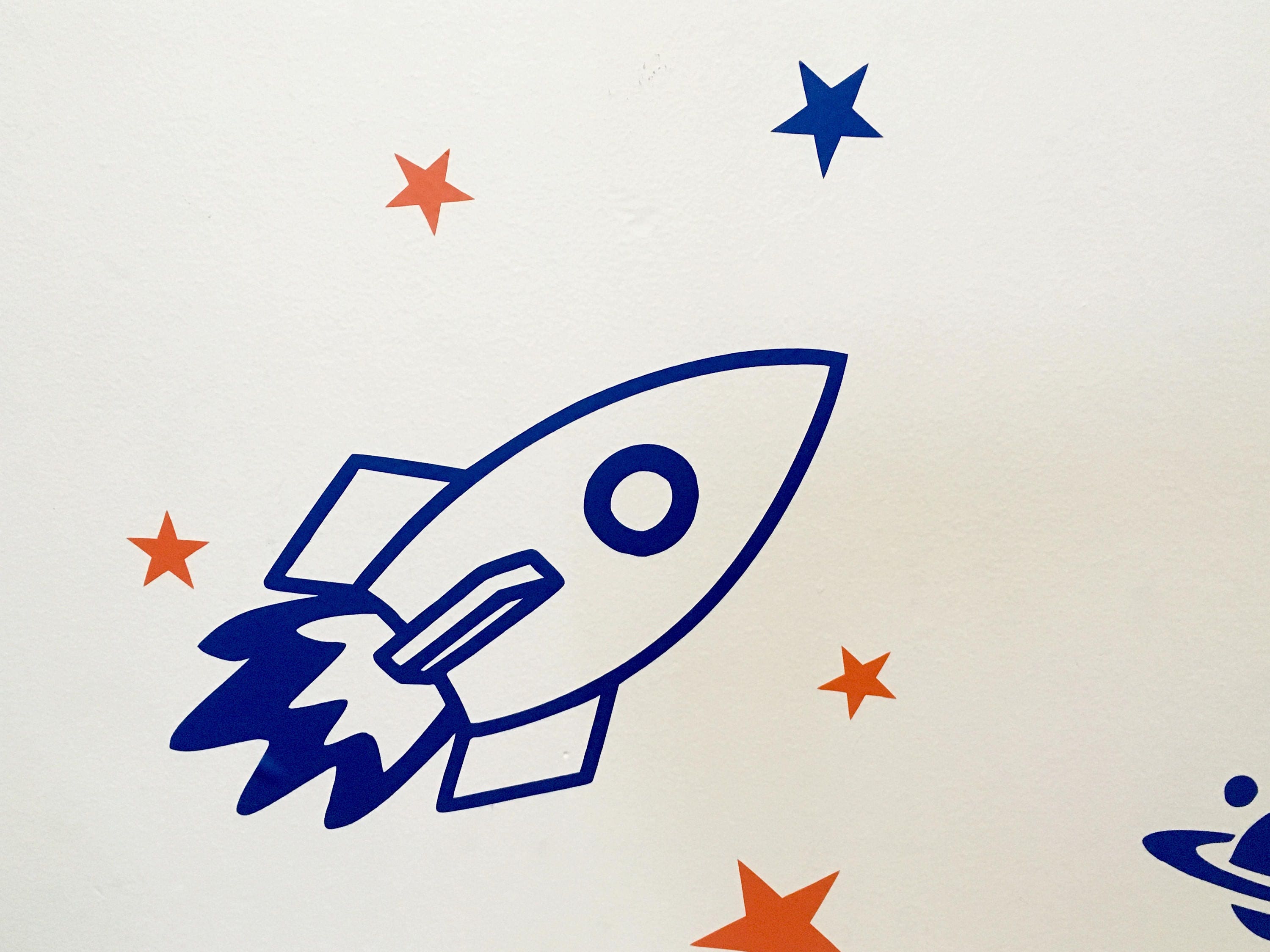 Space Wall Decals / Space Nursery Space Decals Rocket Wall Etsy Canada