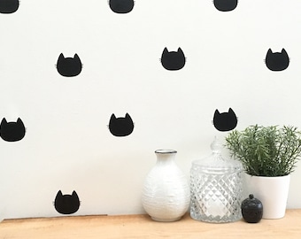 Cat Wall Decals/ Nursery Art Cats/ Cat Vinyl Decals/ Cat Decor/ Cat Stickers/ Nursery Wall Decor/ Baby Wall Decal/ Murals/ FREE SHIPPING