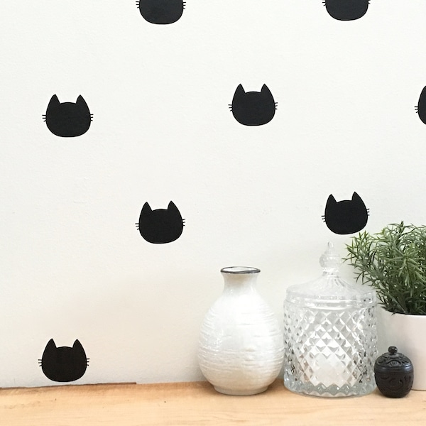Cat Wall Decals Etsy
