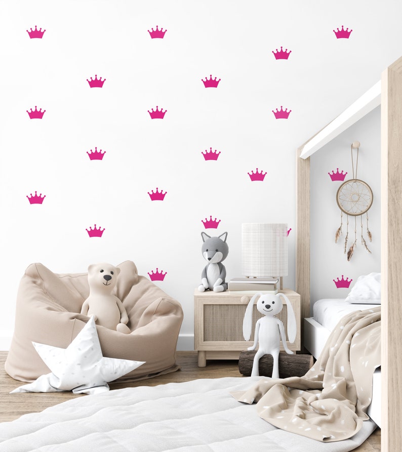 Princess Crown Wall Decals – Peel and Stick Vinyl Crowns – Girls Room ...