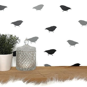 Bird Decor/ Animal Decor/ Bird Wall Decal/ Sparrow Wall Decals/ Sparrow Decor/ Animal Wall Decals/ Sparrow/ Nursery/ FREE SHIPPING
