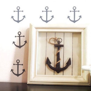 Anchor Wall Decals: Nautical Nursery Decor, Peel & Stick (Set of 32)