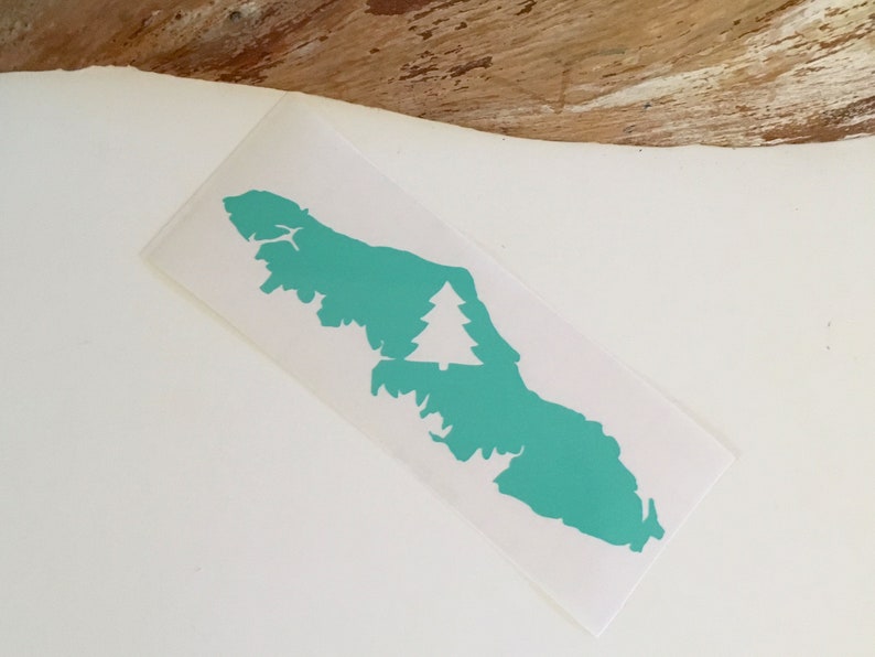 Vancouver Island Decal/ Decal/ Vinyl Decal/ Laptop Sticker/ Etsy