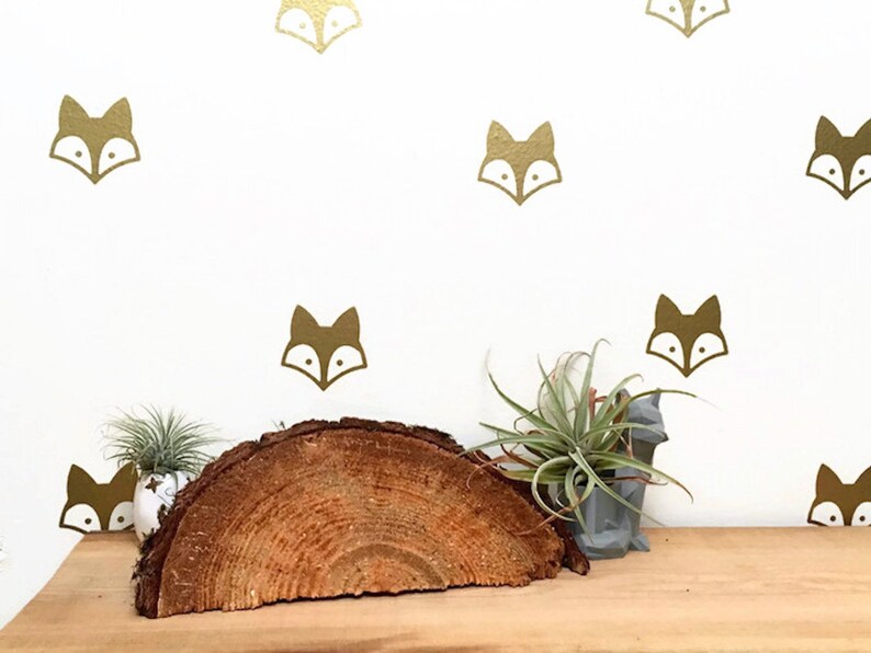 Fox Wall Decals/ Nursery Art Fox/ Fox Vinyl Decals/ Woodland Etsy Canada
