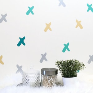 Modern Wall Decals/ Cross Wall Decals/ Vinyl Wall Decals/ Vinyl Decals/ Pattern Wall Decals/ Modern Decor/ Modern Nursery Art/ FREE SHIPPING