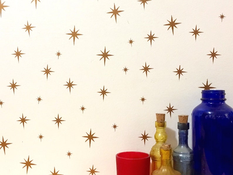 Celestial Sparkle Wall Decals/ Star Decals/ Sparkle Vinyl Etsy