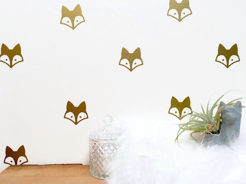 Fox Wall Decals/ Nursery Art Fox/ Fox Vinyl Decals/ Woodland Etsy Canada