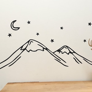 Mountain Wall Decals/ Wall Stickers/ Mountain Wall Stickers/ Mountains Pattern/ Vinyl Decal/ Wall Decal/ Mountains/ Nursery/ FREE SHIPPING