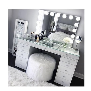 Vanity Table With Mirror Etsy