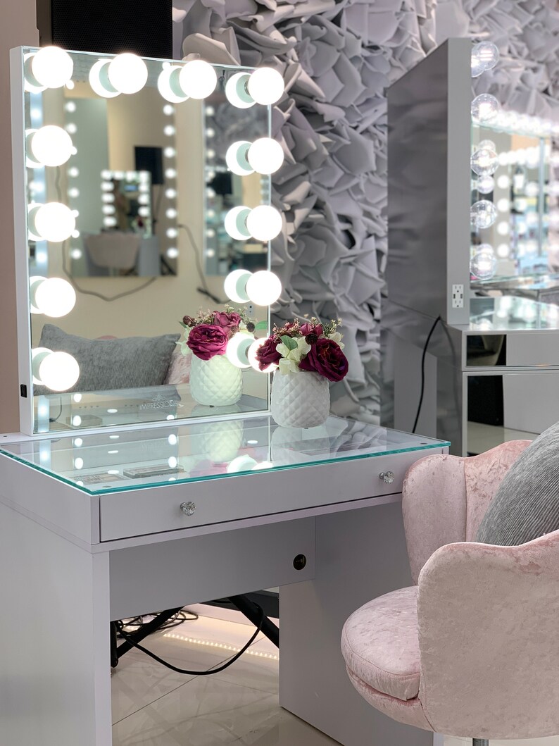 Vanity Table Slaystation Mini Makeup Vanity Table / Small Etsy