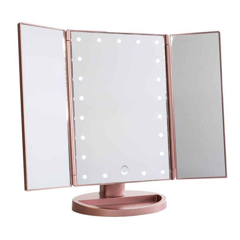 Touch 3 0 Trifold Dimmable Led Makeup Mirror