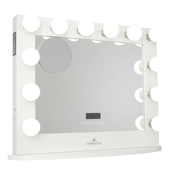 Impressions Vanity Hollywood Iconic Premiere Plus Impressions Vanity Hollywood Iconic, Hollywood Iconic Premiere Pro Vanity Mirror With Bluetooth Speakers