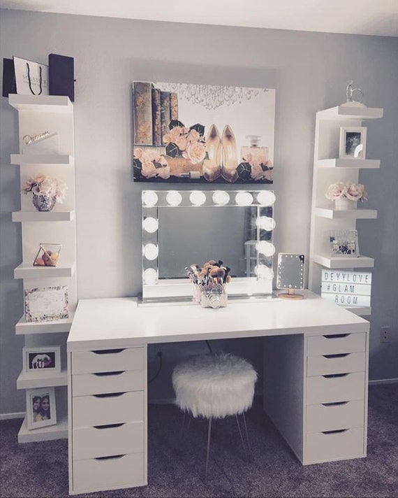Hollywood Makeup Vanity Mirror With Lights Impressions Vanity Etsy