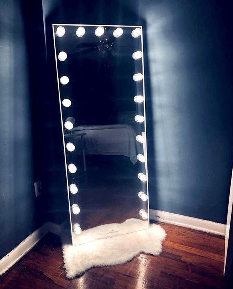 Impressions Vanity Hollywood Glow Full Length Mirror Full Etsy