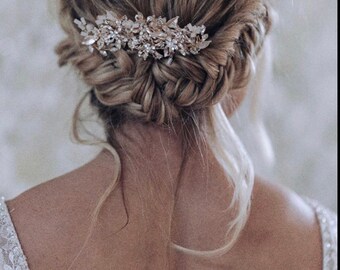 Hair Comb, Wedding Hair Comb, Gold Bridal Comb, pearl hair comb, Wedding hair accessories,