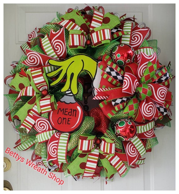 Grinch Christmas - Deco Mesh Wreath