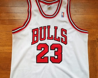 Michael Jordan Autentico Nike Jersey 48 Vintage Chicago Bulls 90s NBA Rare Sewn Air XL