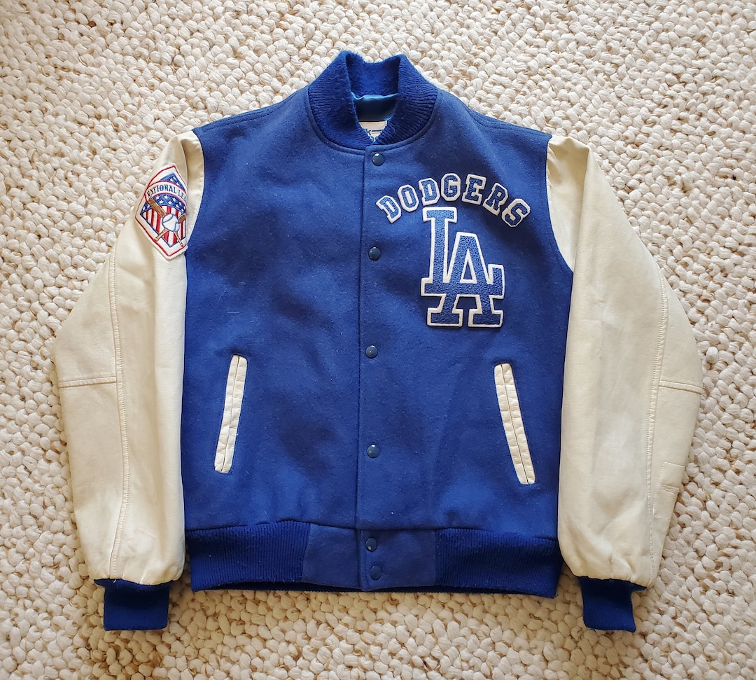Los Angeles Dodgers Vintage Chalk Line Jacket M Rare 90s Wool MLB Etsy