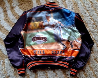 Will Clark San Francisco Giants Starline Fanimation Jacket Vintage