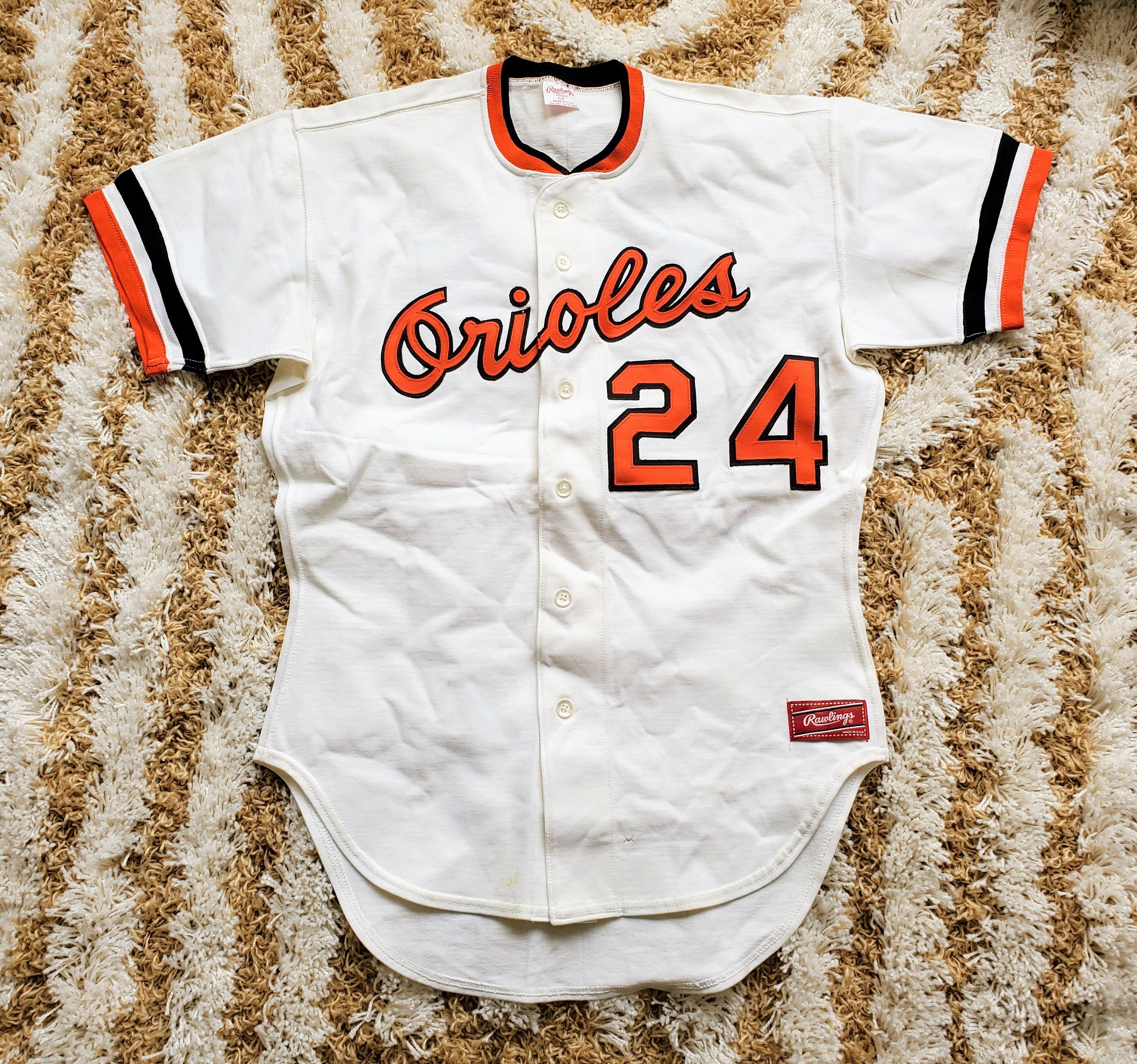 Baltimore Orioles Authentic Black Jersey Majestic New W/O Tags Size 48  Signed