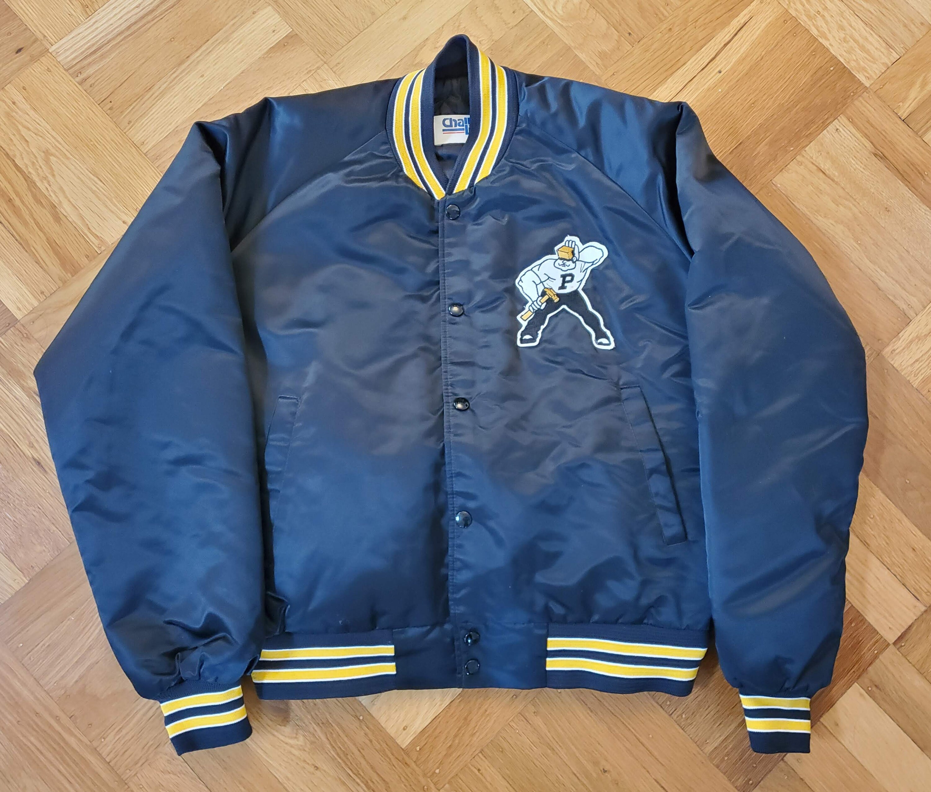 Vintage Purdue Boilermakers Chalk Line Satin Jacket L Rare 90s