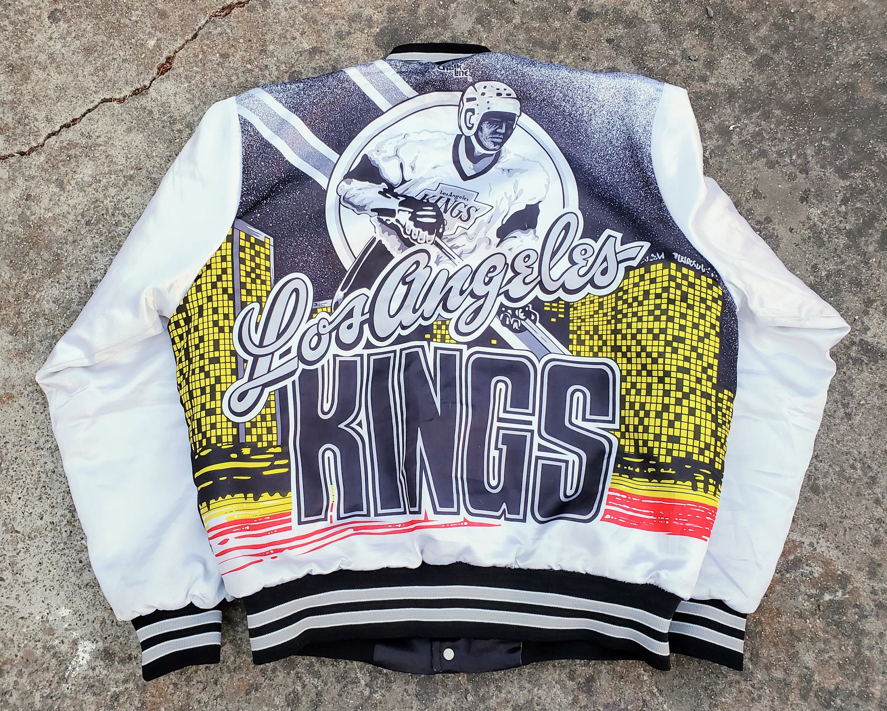 Los Angeles Kings Vintage Chalk Line Jacket L Rare 90s Los Angeles Kings Vintage Chalk Line Jacket L Rare 90s
