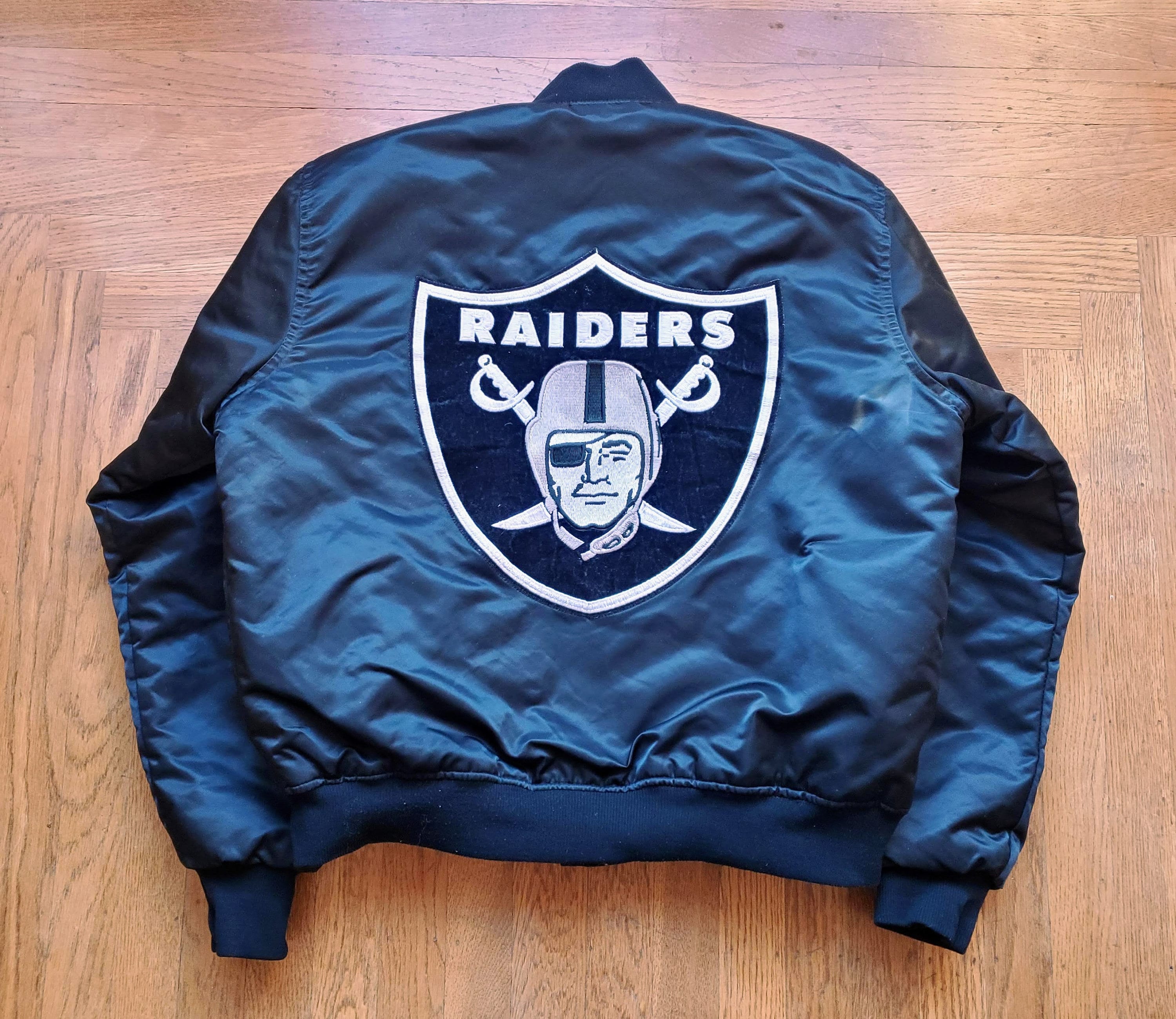 Vintage Los Angeles Raiders satin jacket by Starter - RARE XL TALL