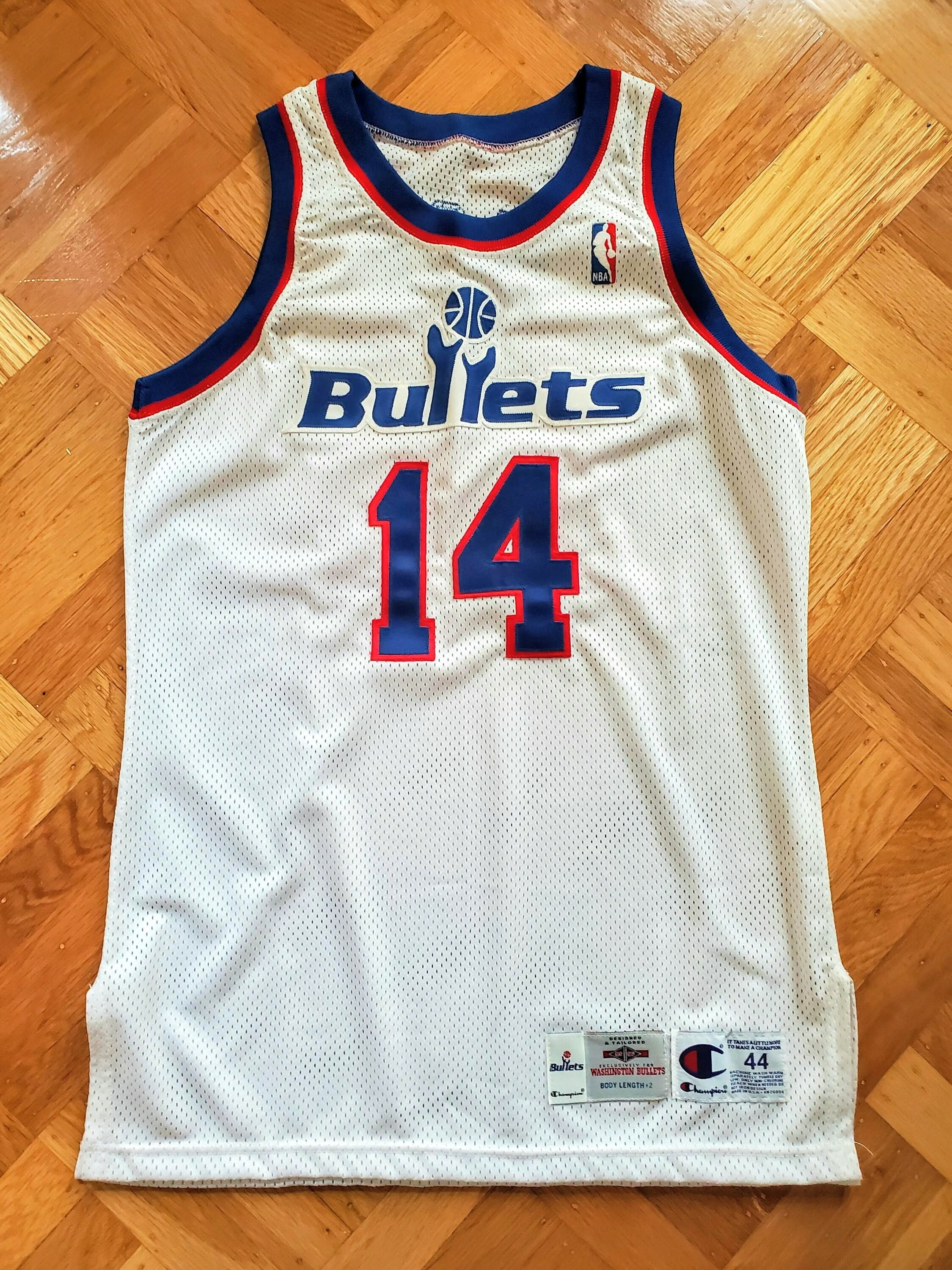 Chris Webber Mitchell Ness 96 97 Bullets Jersey Size Small