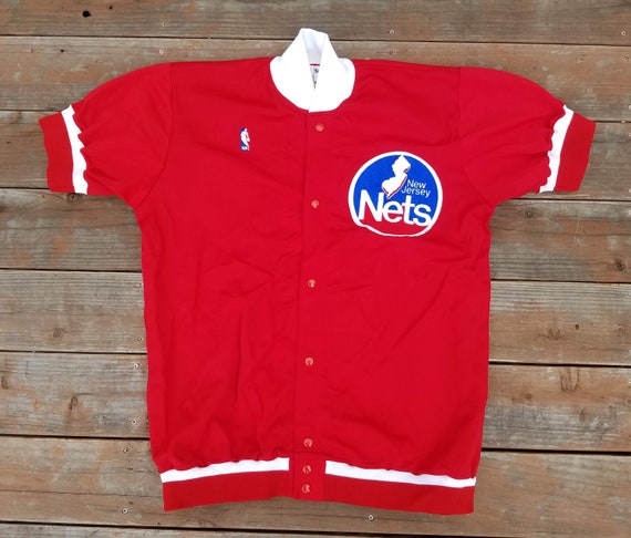 new jersey nets warm up jacket