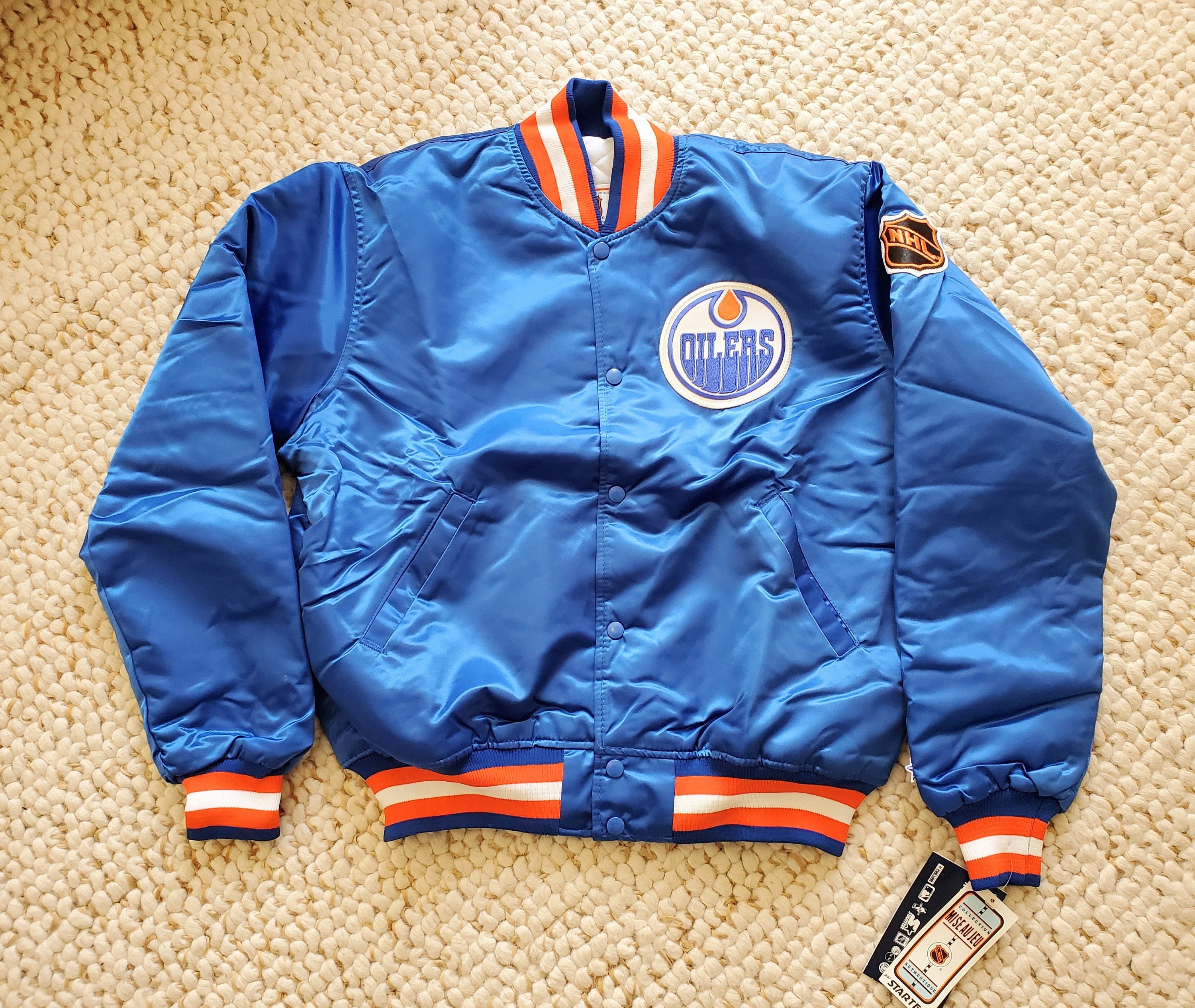 Starter Edmonton Oilers Jacket NHL Fan Apparel & Souvenirs for sale