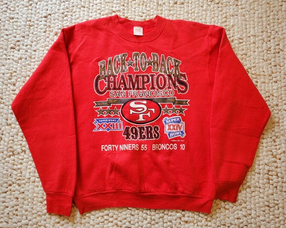 San Francisco 49ers Vintage Super Bowl XXIV Crewn… - image 1