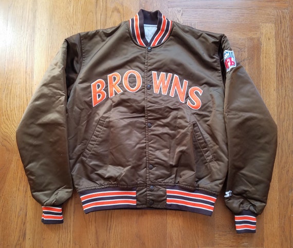 Cleveland Browns Vintage Starter Jacket L Rare Sat